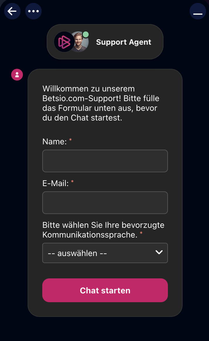 Betsio online kasino Support